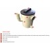 Plaster Trap (Settling Tank) 37 Litre PVC - Round with Sealed Lid and Internal Grit Basket - Australian Made